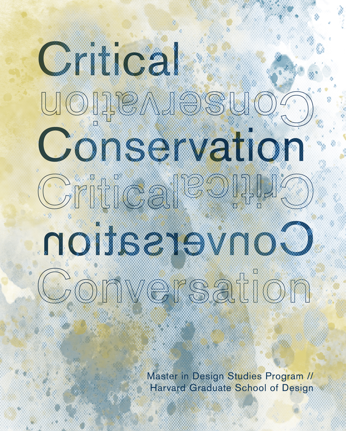 Poster Image: Critical Conservation Master in Design Studies